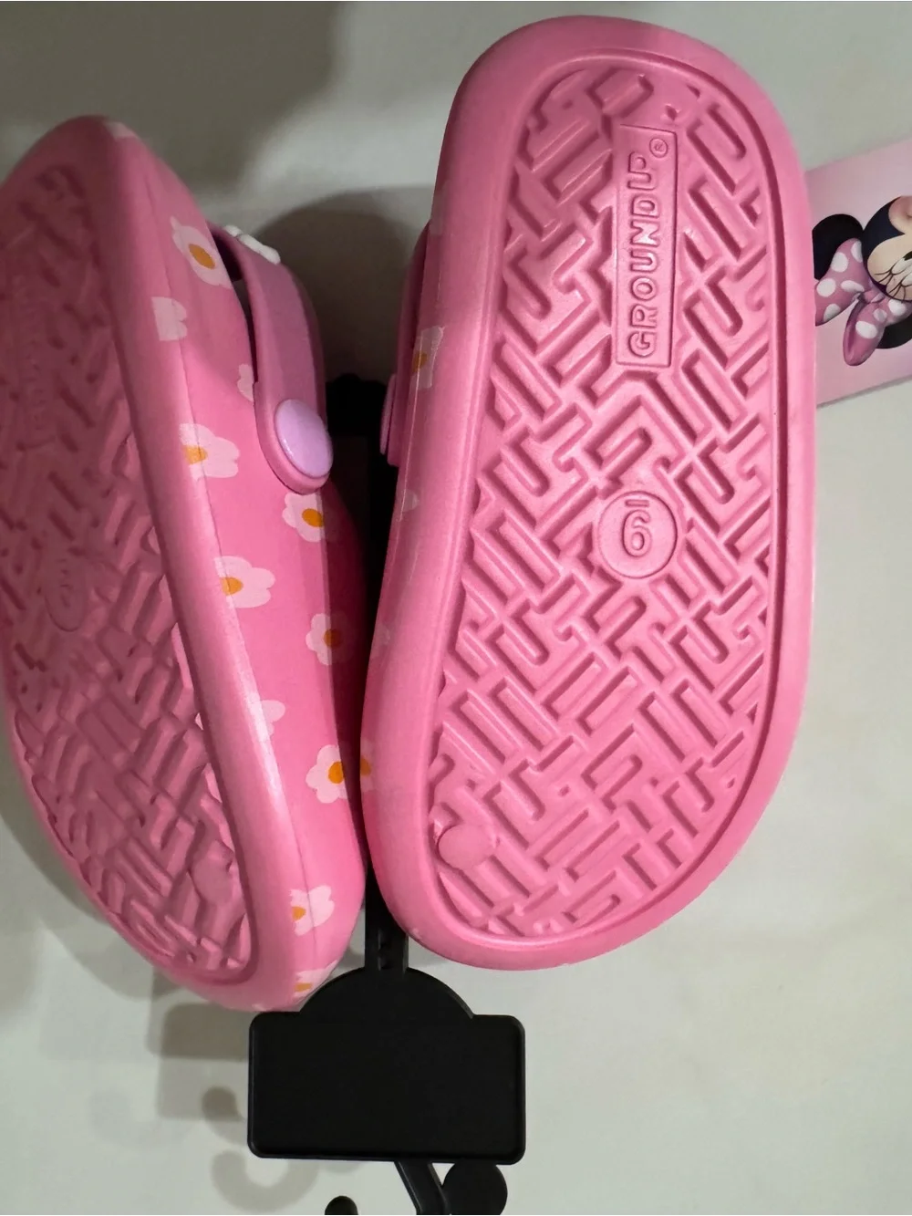 Disney Minnie Mouse Pink Floral Slip-On Kids Sandals